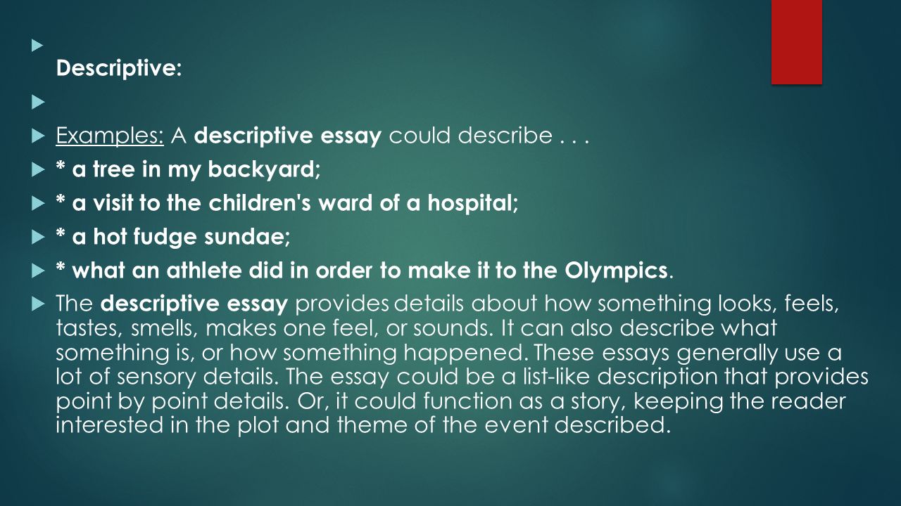 Essay Types And Examples