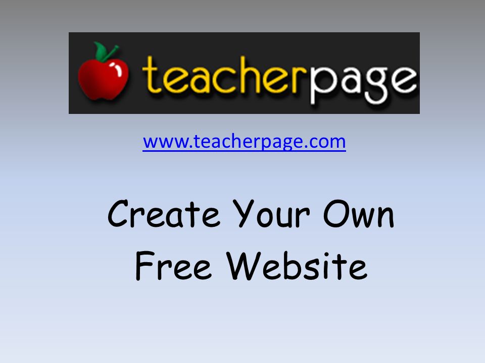 Create Your Own Free Website