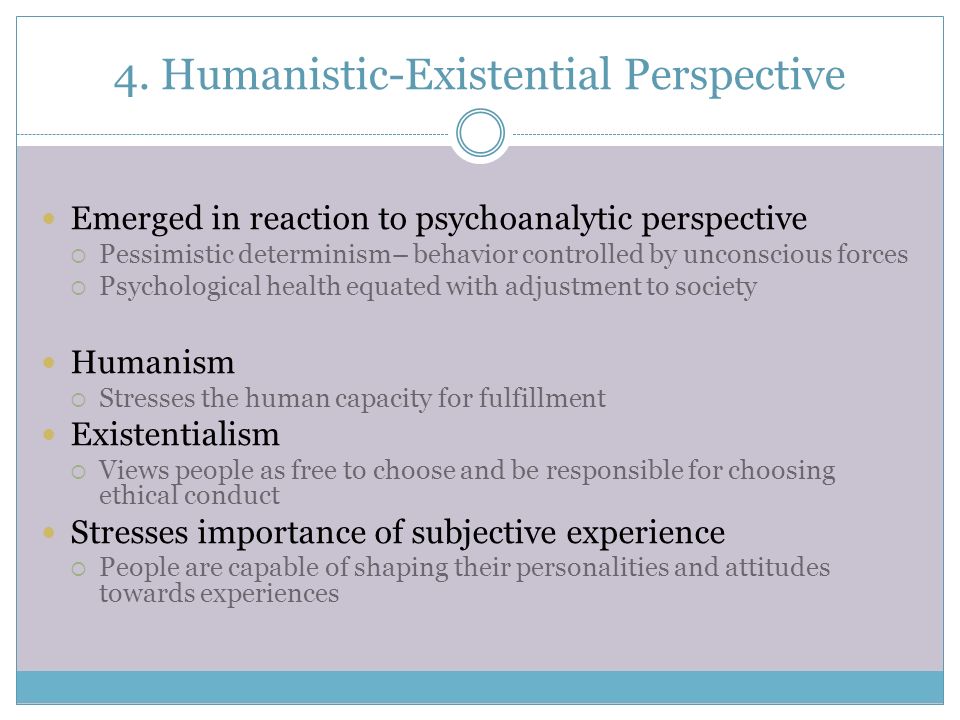 humanistic existential perspective