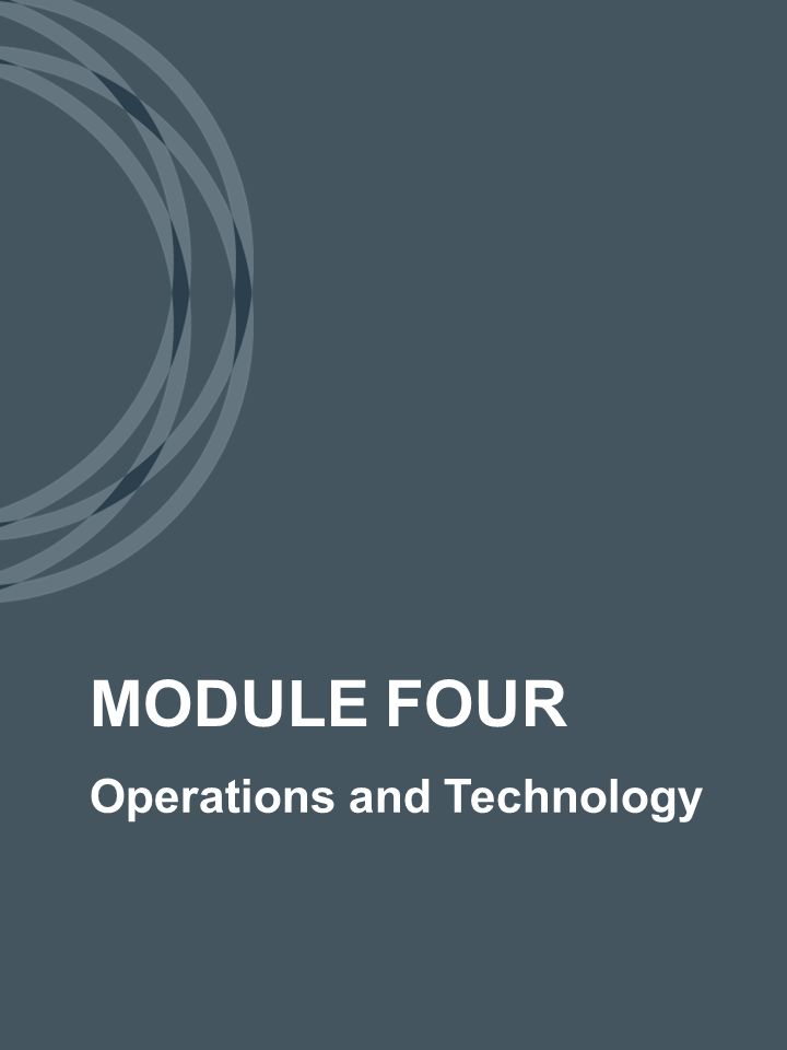 Operations and Technology MODULE FOUR