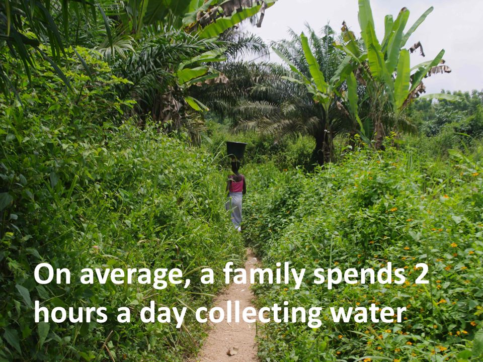 On average, a family spends 2 hours a day collecting water
