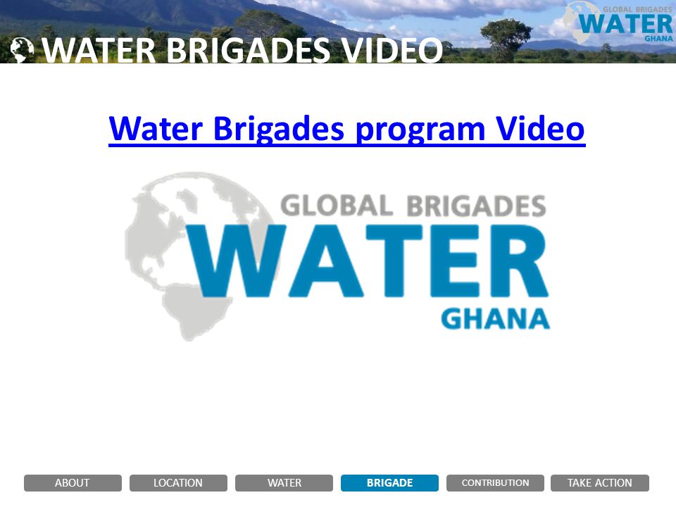 WATER BRIGADES VIDEO ABOUTLOCATIONWATERBRIGADE TAKE ACTION CONTRIBUTION Water Brigades program Video
