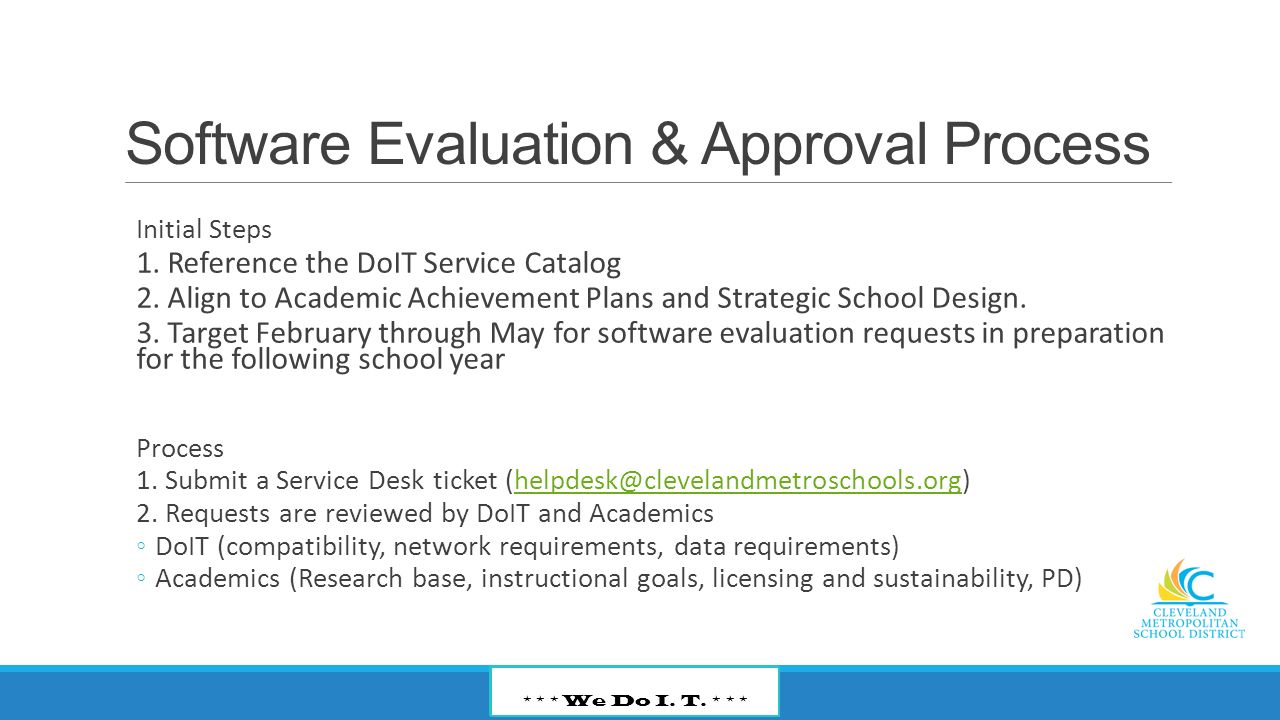 Department Of Information Technology Doit Cao Roundtable August 5 5 Evaluation