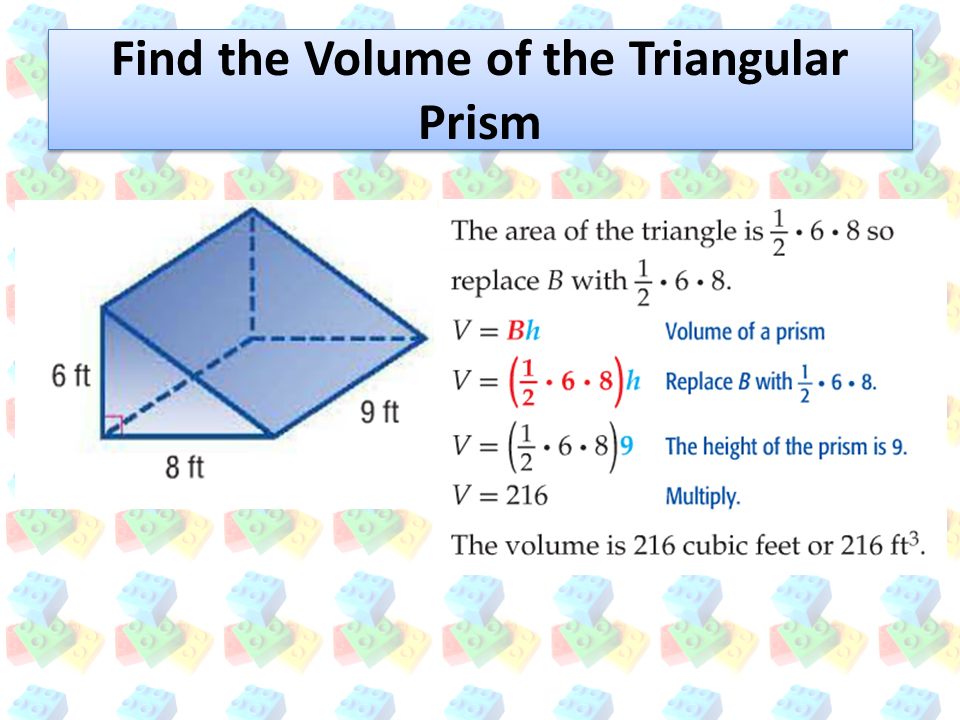 Find the Volume of the Triangular Prism
