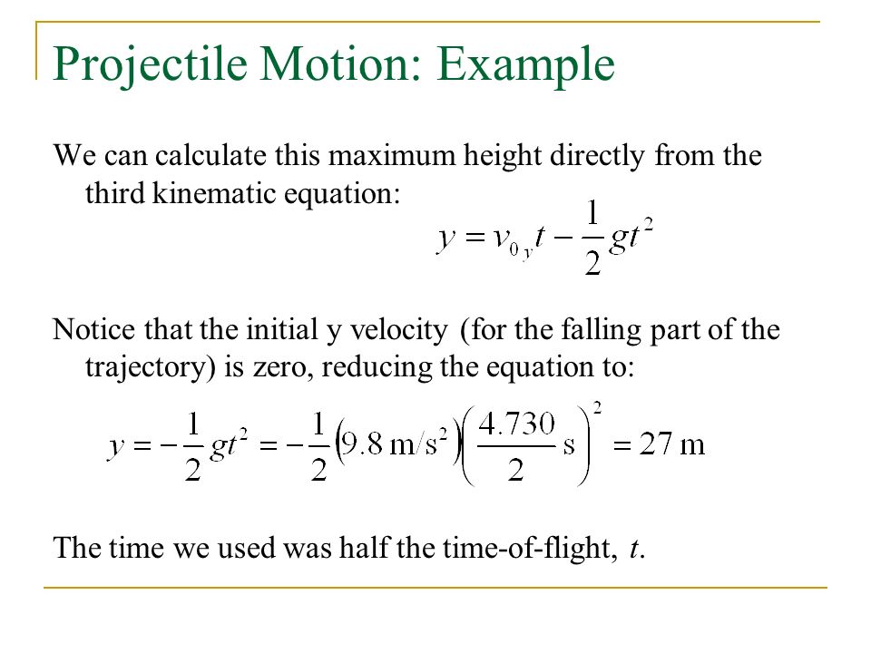 Kinematics In Two Dimensions Chapter 3 Expectations After 29 Projectile