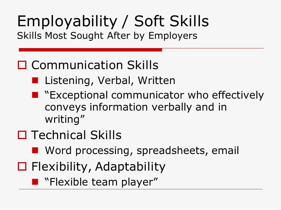 skills most sought after by employers