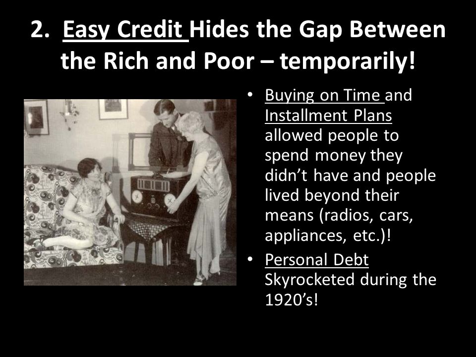 Who prospered in the great depression
