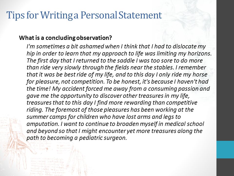 Conclusion Statement