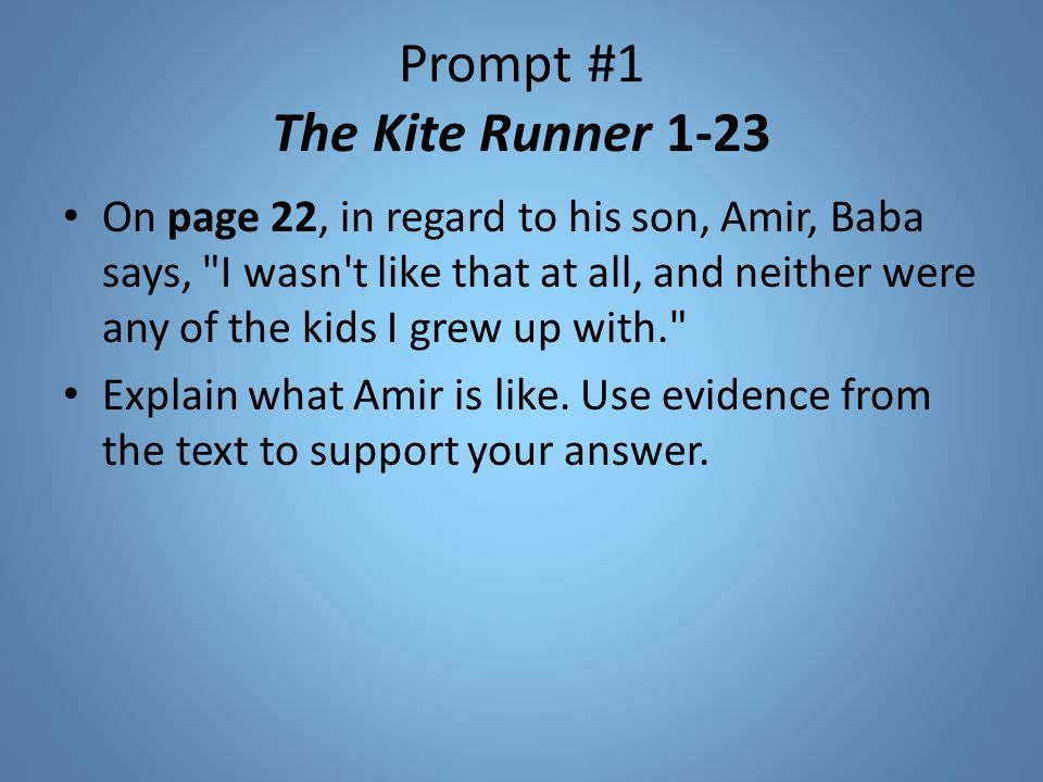 Theme essay the kite runner