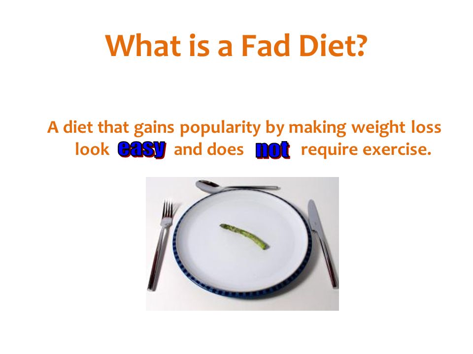 What is a Fad Diet.