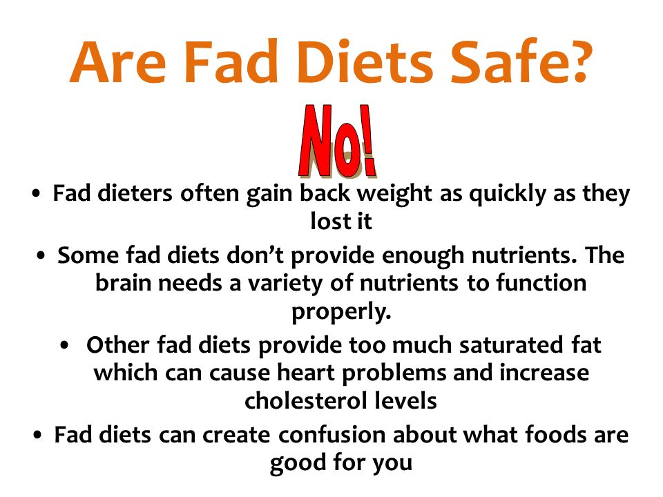 Are Fad Diets Safe.
