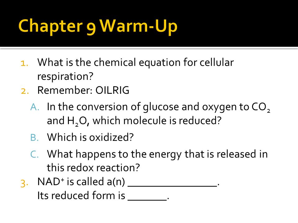 What Is The Chemical Equation For Cellular Respiration That Forms Define Glycolysis Respiration Chemiosmosis 6 Aerobic A K Cellular Chemical Equation