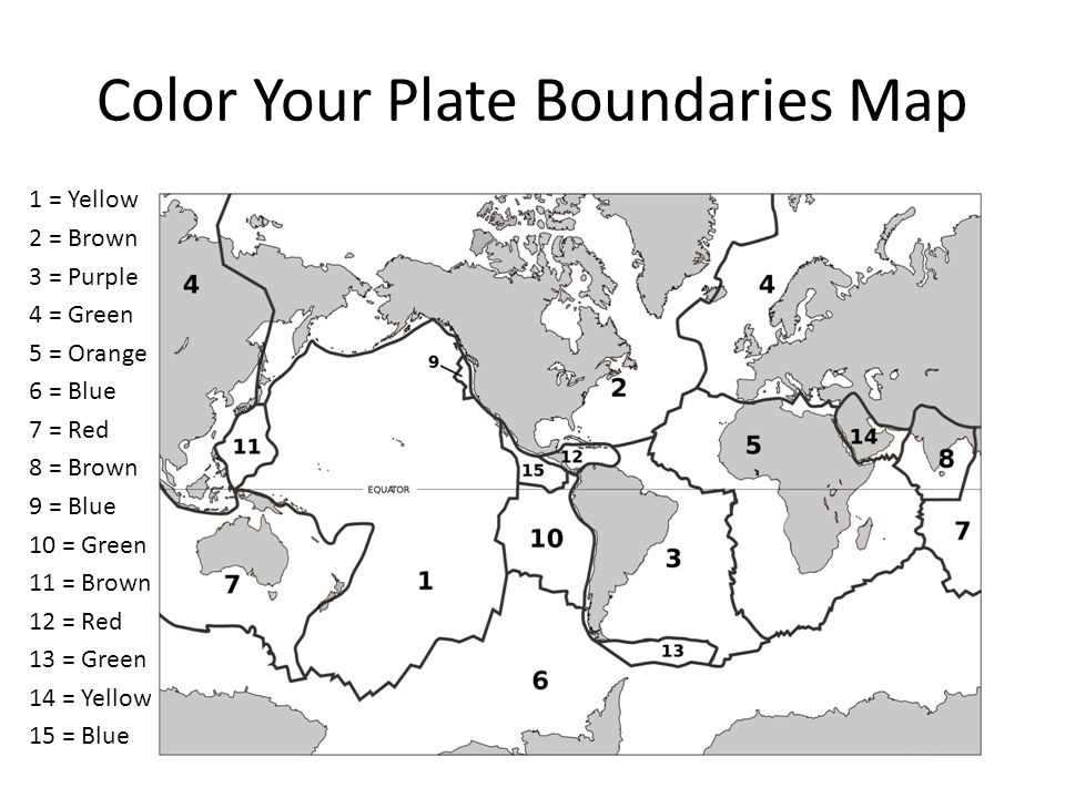 Printables Plate Tectonics Worksheet tectonics map worksheet davezan plate davezan