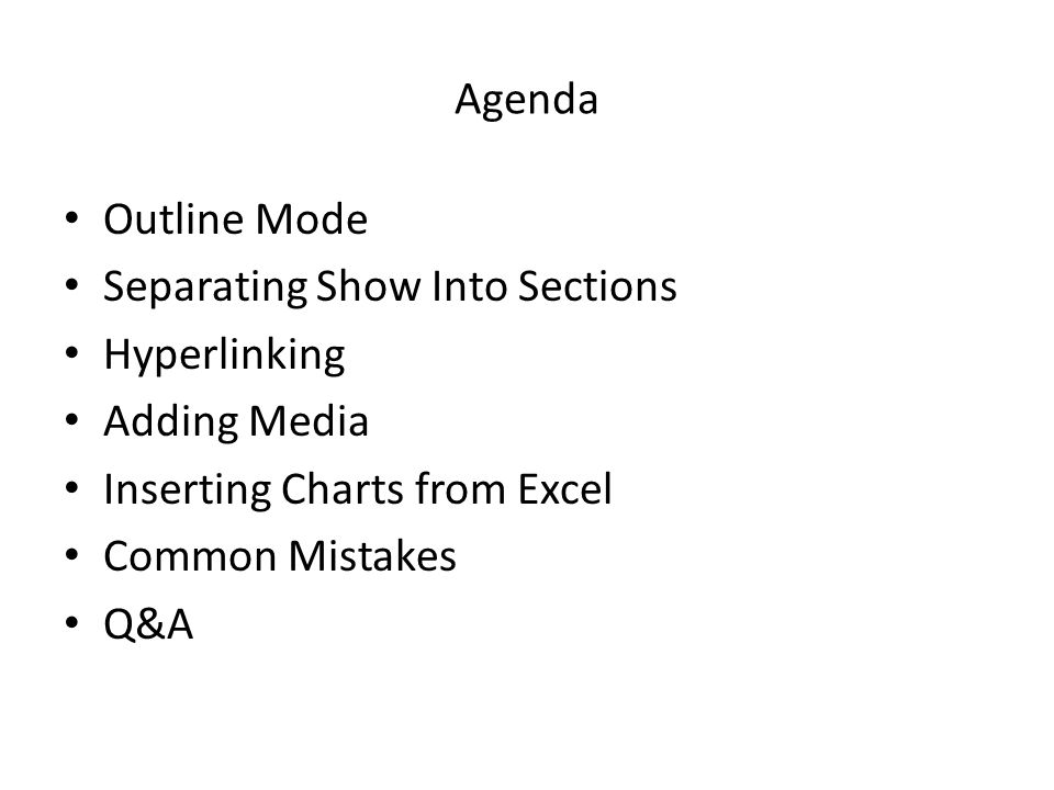 training outline template