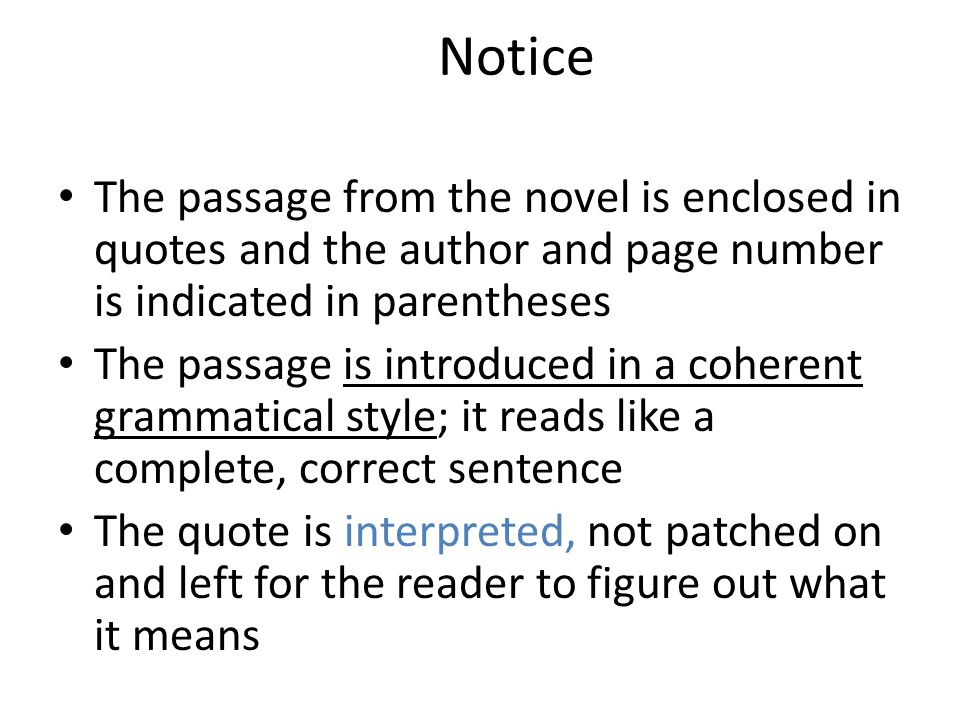 embedded quotation