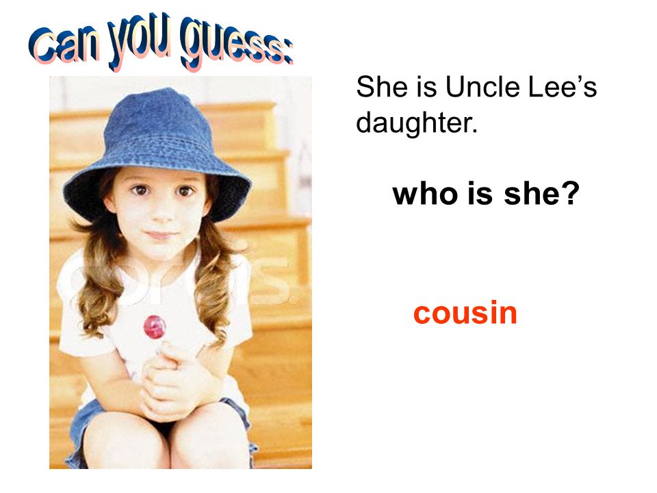 She is Uncle Lee’s daughter. who is she cousin
