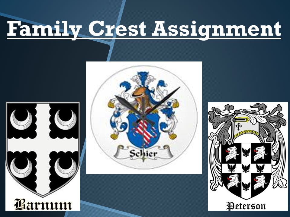 Family Crest Assignment