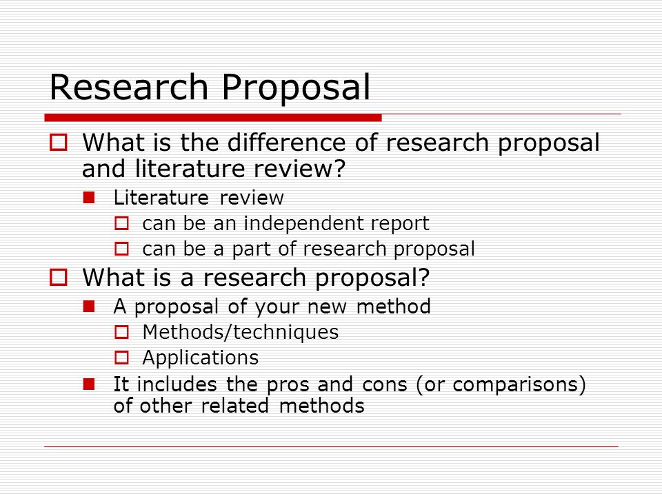 How to write literature review for research proposal example