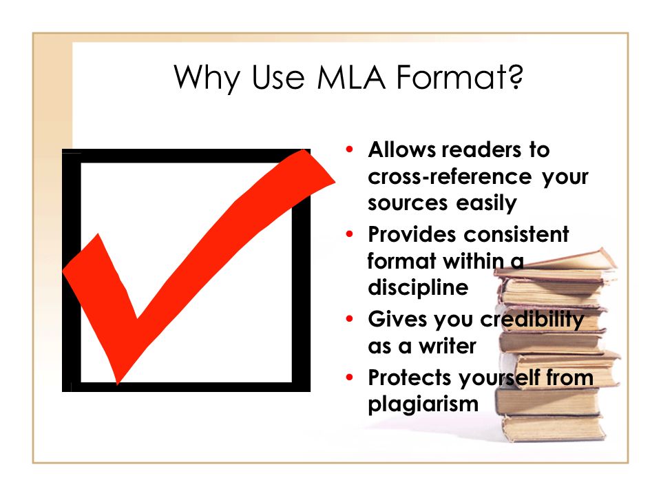 why use mla format