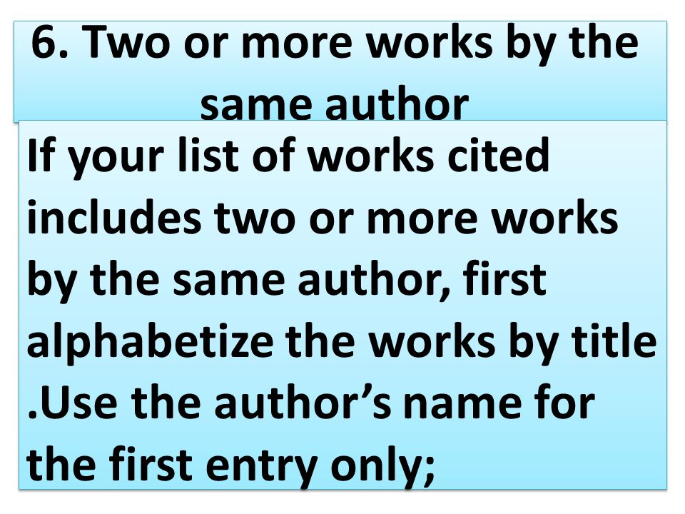 lec 11 a list of work cited learning objectives to define a list of alphabetizing works cited