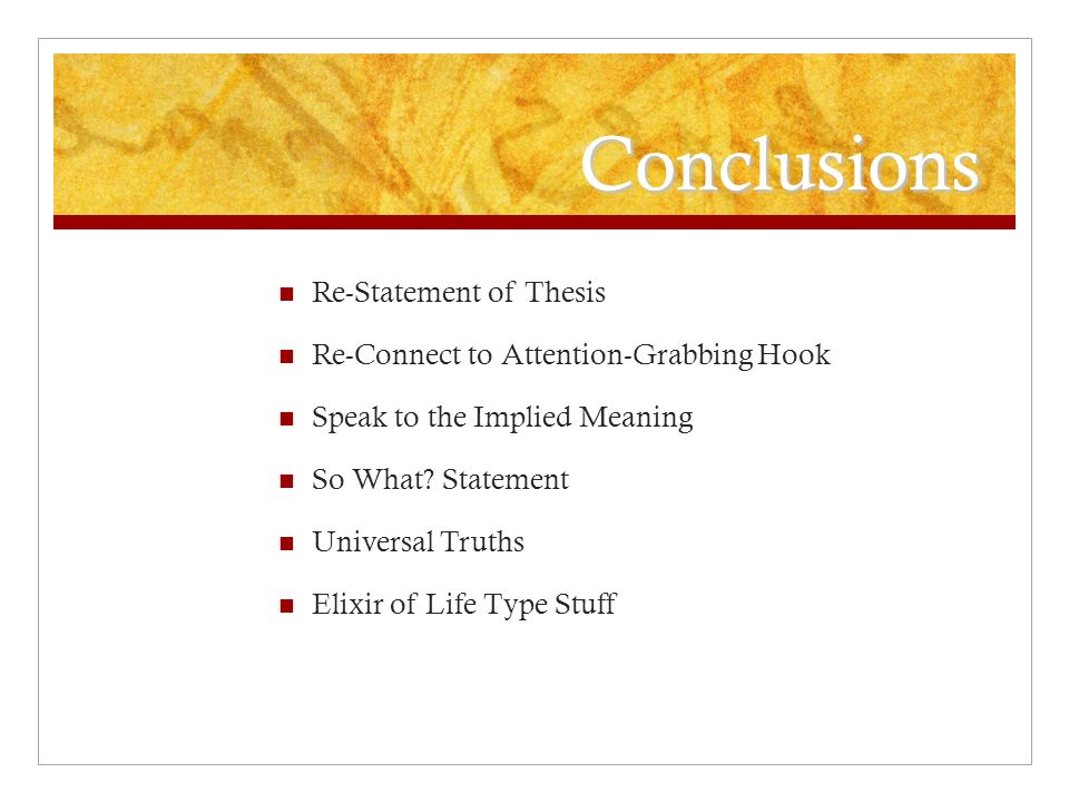 Thesis Means