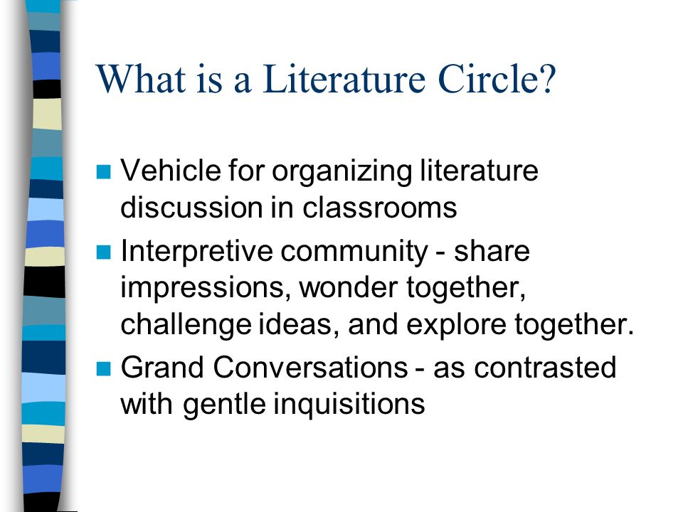 What is a Literature Circle.