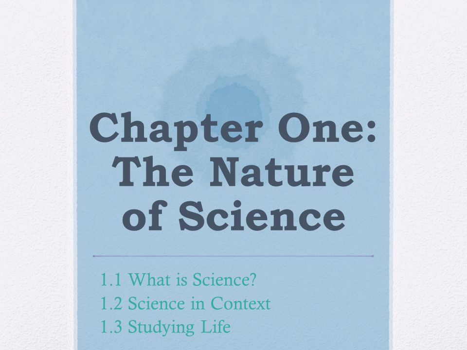 Printables The Nature Of Science Worksheet Answers chapter one the nature of science 1 what is 2 in context