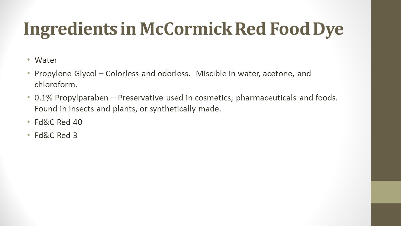 Emejing Mccormick Red Food Coloring Ingredients Contemporary ... Emejing Mccormick Red Food Coloring Ingredients Contemporary ...