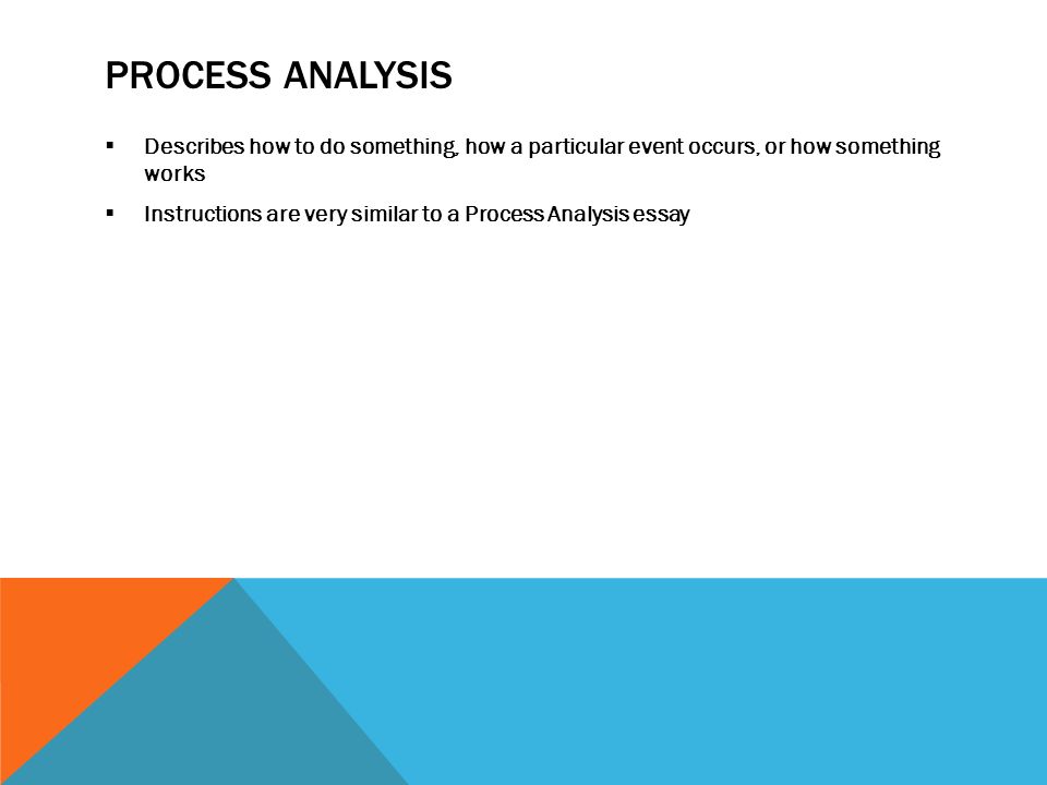 Sample Of Process Essay