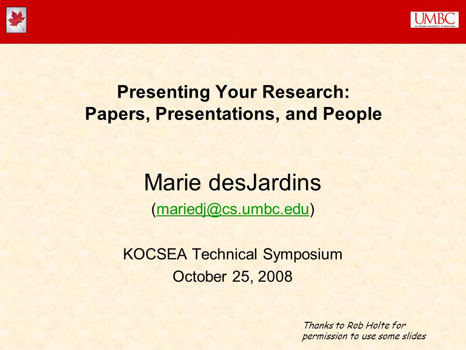 research paper presentation ppt sample