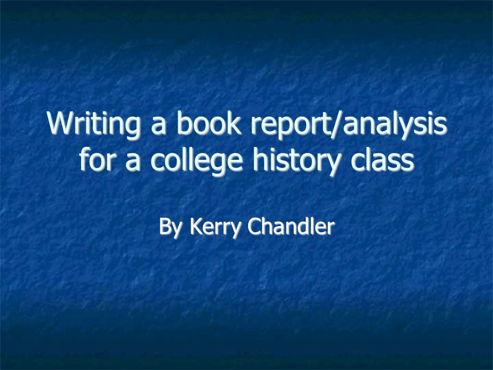 writing a college book report writing a college book report