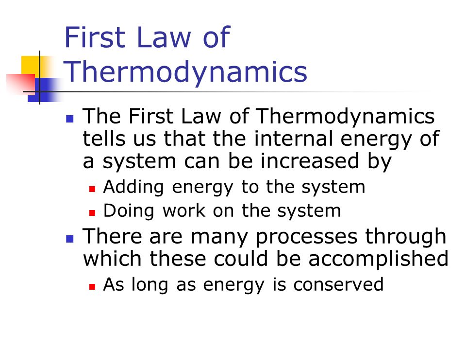 Chapter 12 The Laws Of Thermodynamics First Law Chapter 12 The Laws Of Thermodynamics 2 First
