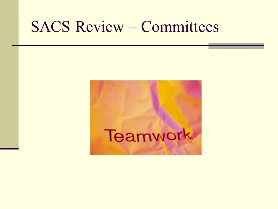 SACS Review – Committees