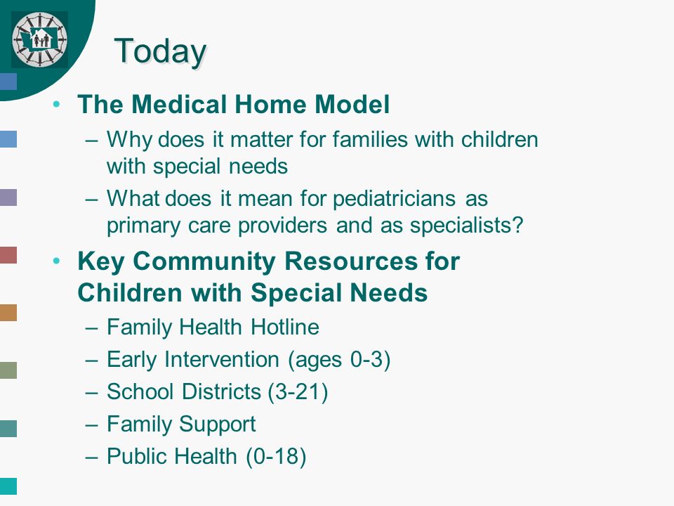 Pediatric medical home model Pediatric medical home model