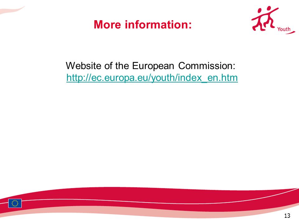 13 Website of the European Commission:   More information: