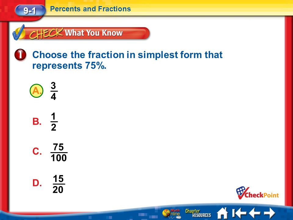splash screen chapter 9 percent click the mouse or press the space 15 20 in simplest form