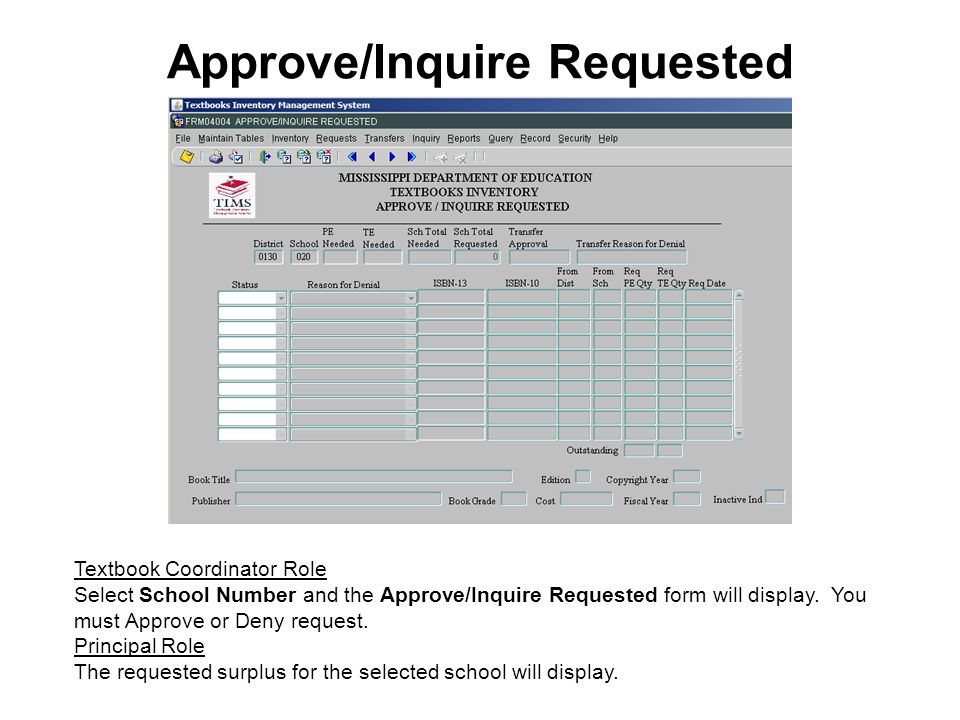 book inventory form