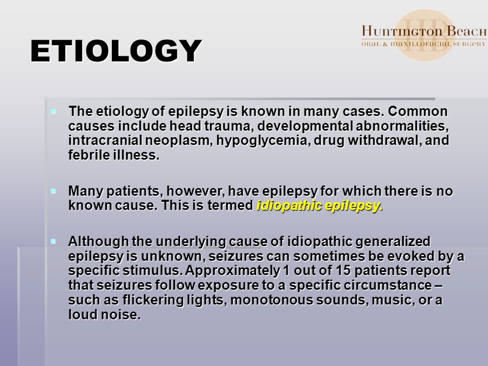 Epilepsy and hypoglycemia