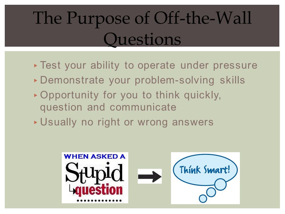 off the wall questions