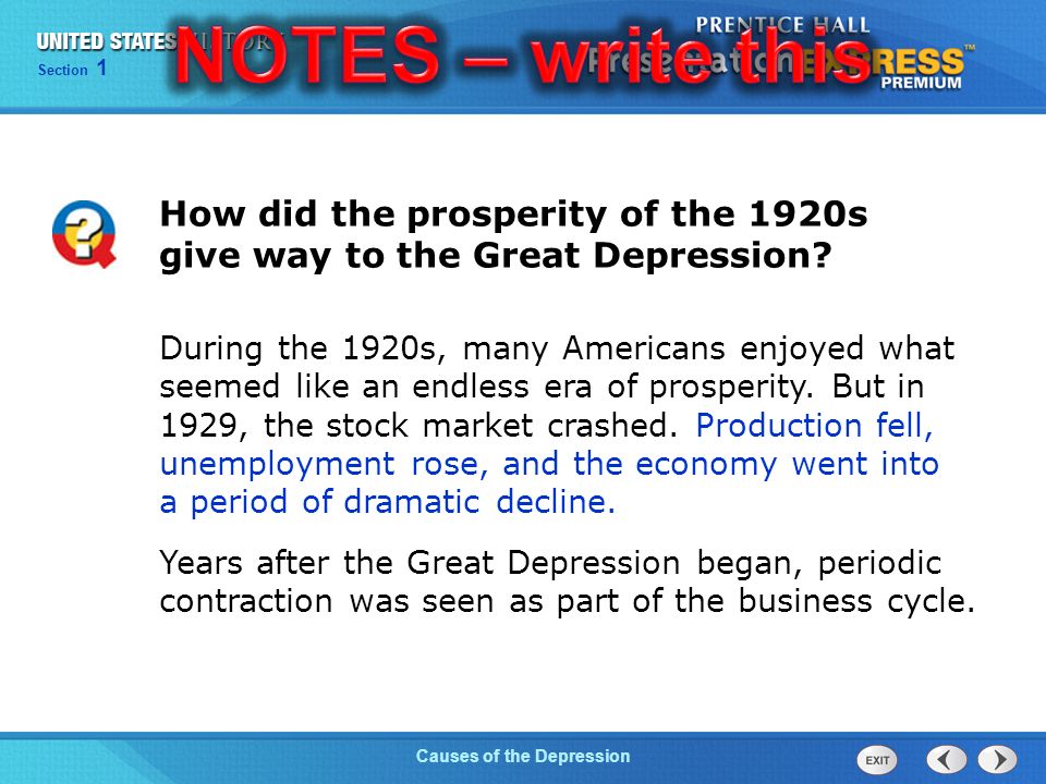 a discussion of if the prosperity of the 1920s partly caused the great depression a discussion of if the prosperity of the 1920s partly caused the great depression