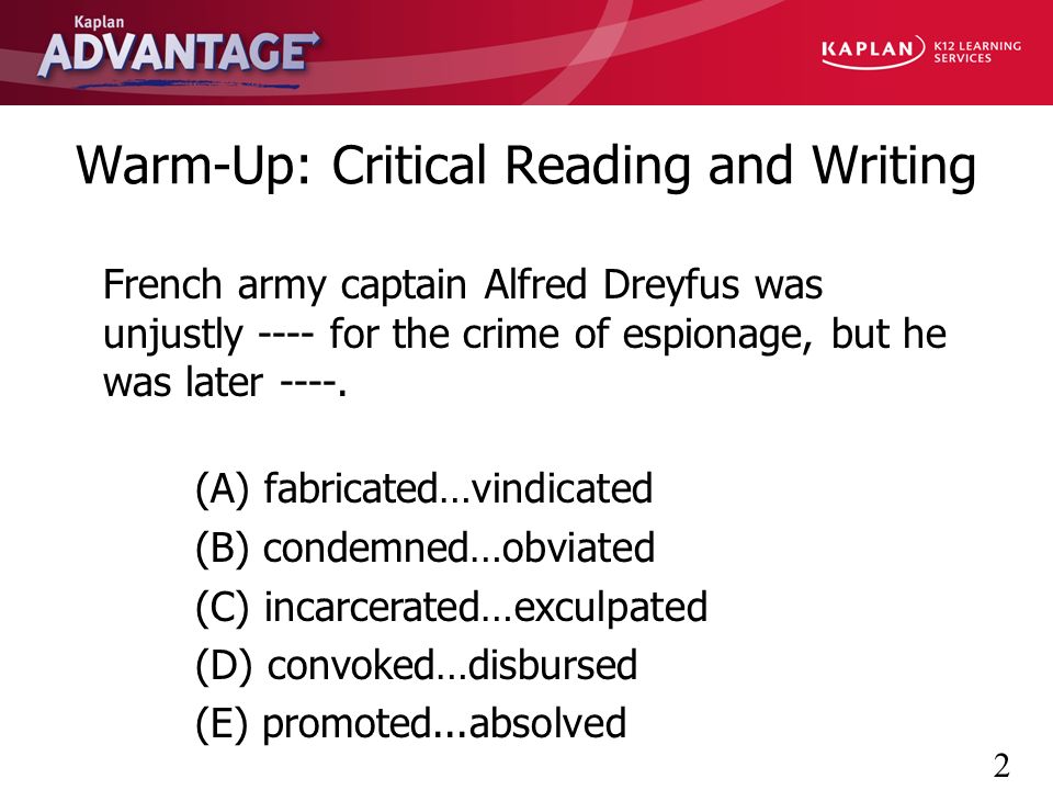 Sample Of Critical Essay