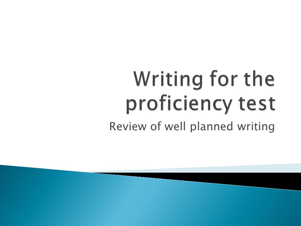 Review of well planned writing