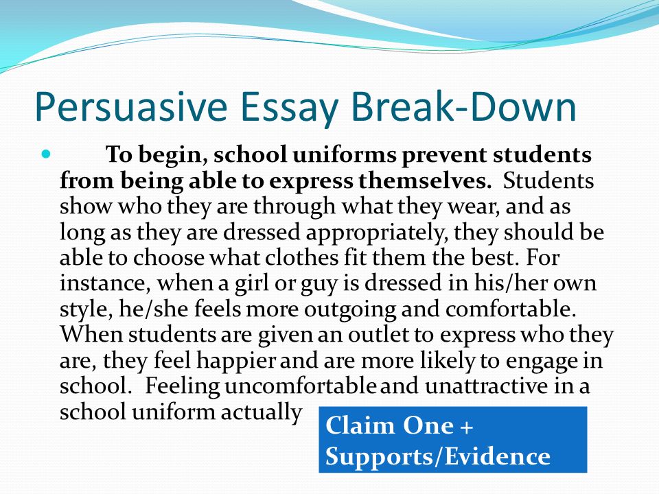 An Argumentative Essay on School Uniforms