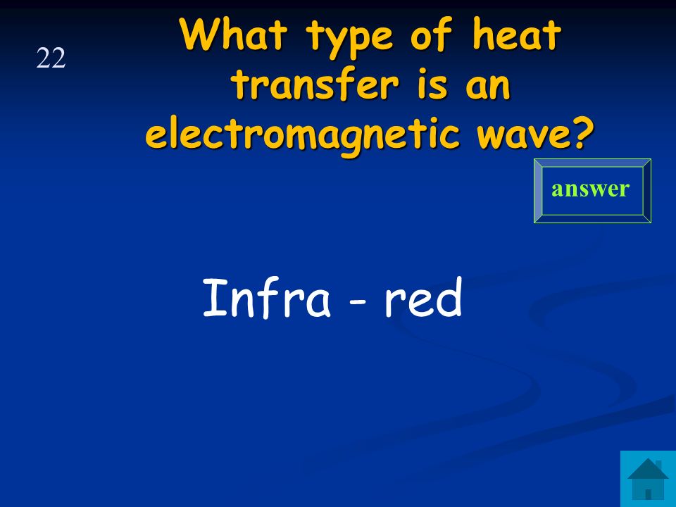 What type of heat transfer do these images show answer 21 Infra-red radiation Infra-red radiation
