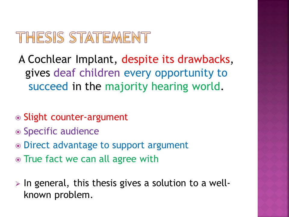 Argument Thesis Statement