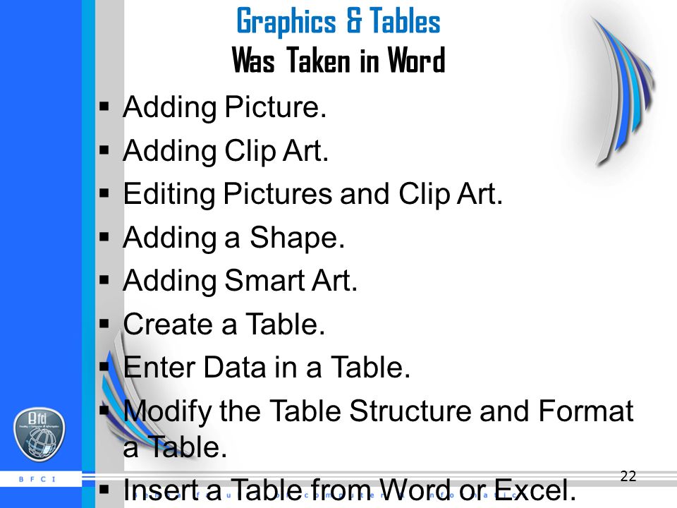 Graphics & Tables Was Taken in Word  Adding Picture.