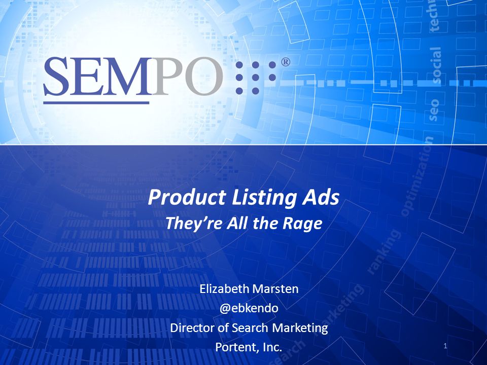 Product Listing Ads They’re All the Rage Elizabeth Director of Search Marketing Portent, Inc.