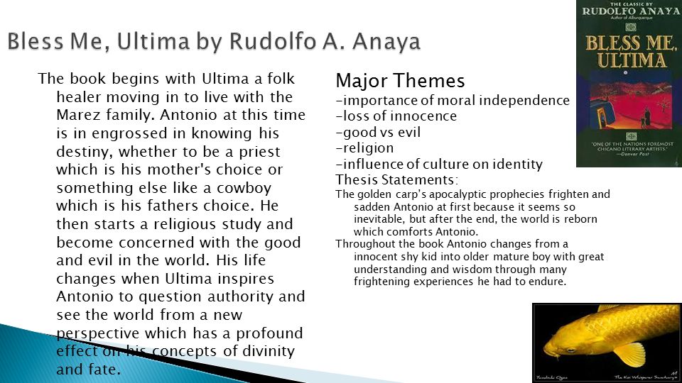 good thesis for bless me ultima good thesis for bless me ultima