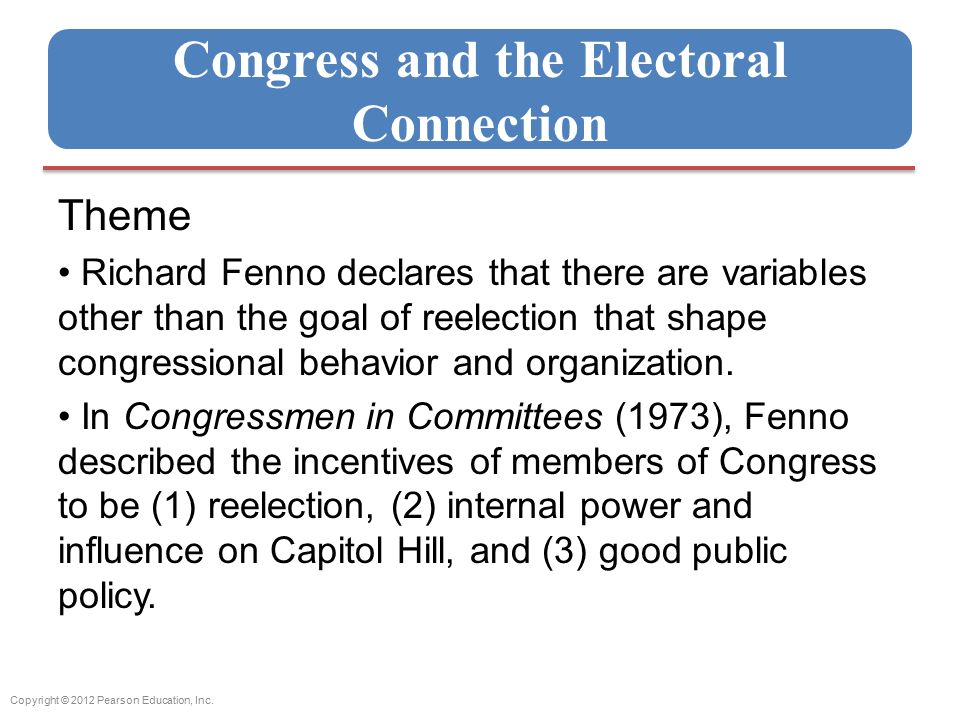 congress the electoral connection thesis congress the electoral connection thesis