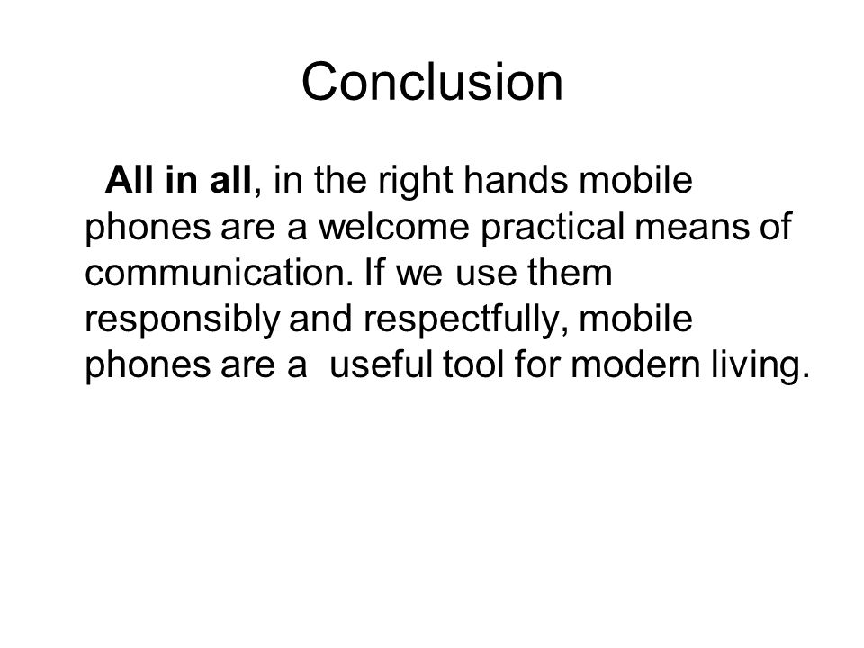 Essay on mobile phone in english